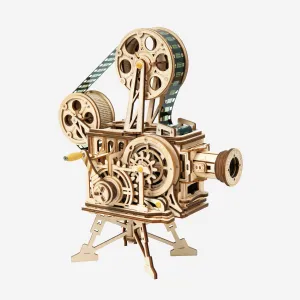 Whimsical DIY 3D Wooden Film Projector Really Works