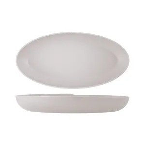White Copenhagen Oval Melamine Deep Dish 55 x 27.5 x 7.5cm - Pack 1